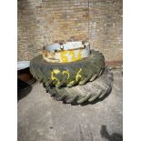 4: Various Tractor Wheels Fitted with Used Tyres As Lotted