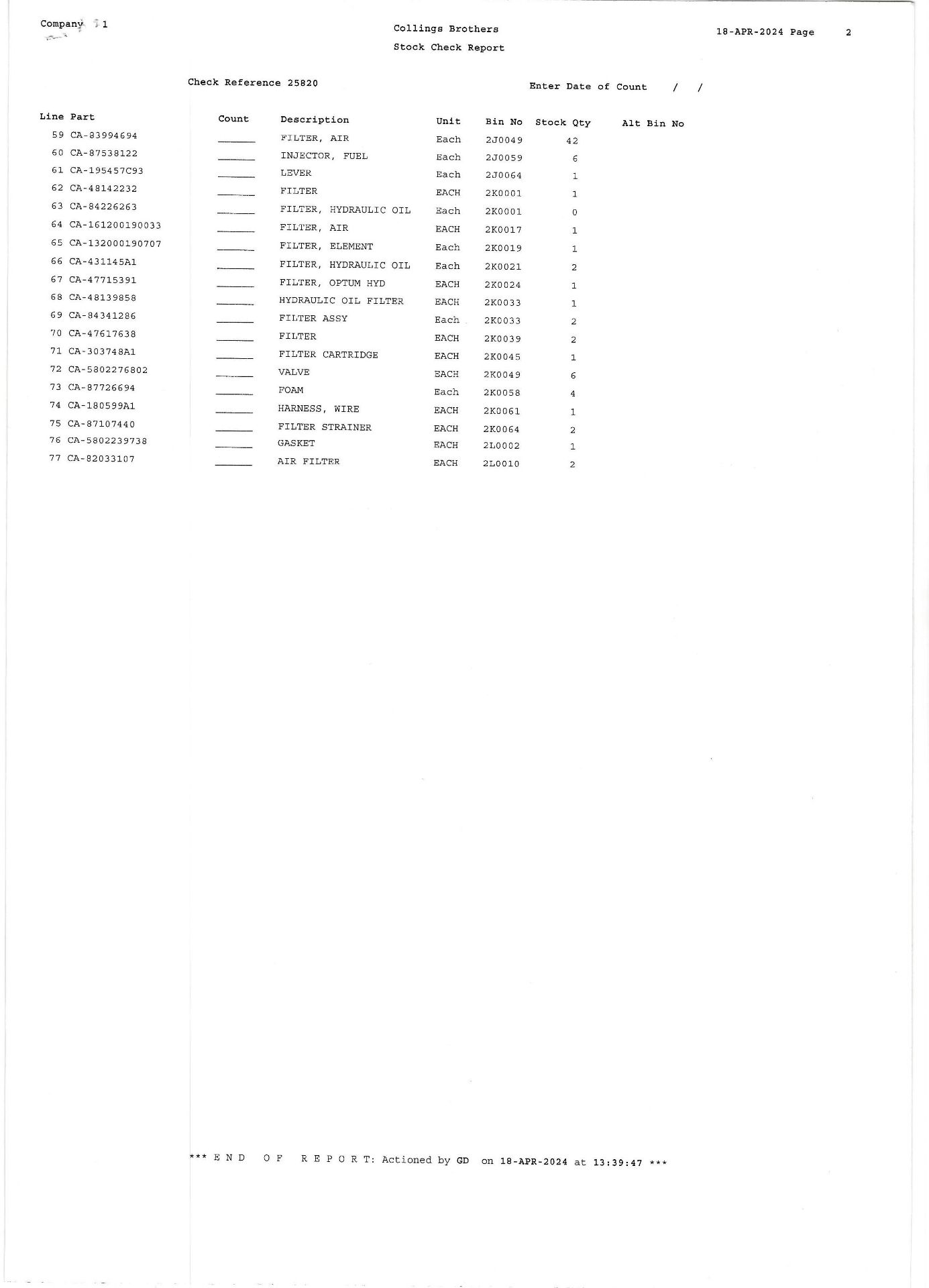 Contents of 4 Racks to Include a Large Quantity of Air, Oil, Hydraulic, Cab Filters As Lotted(Please - Image 4 of 4