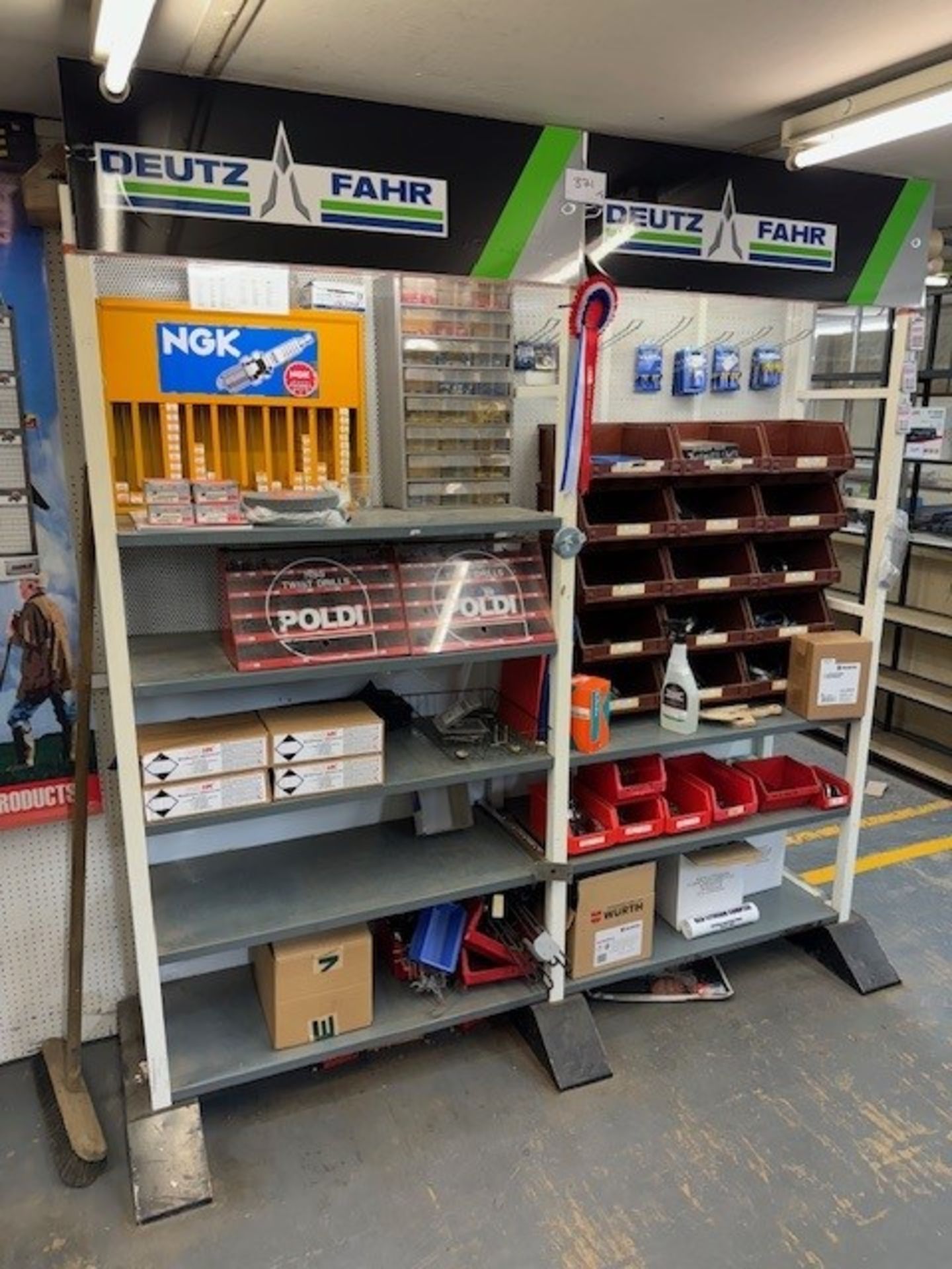 2: Shop Display Units & Contents to Include NAK Spark Plugs & Display, Poldi HSS Drill Bits & Displa