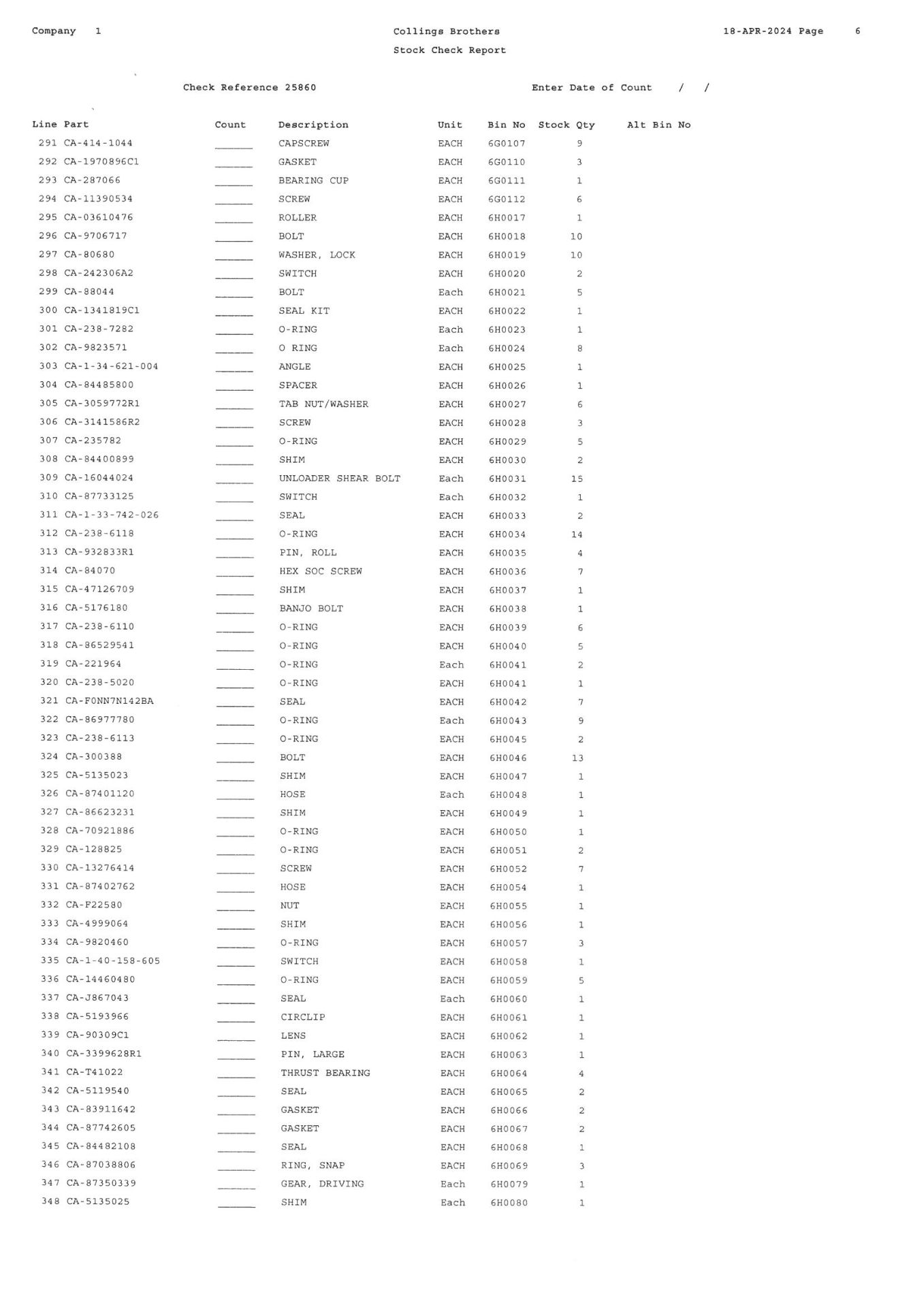 Contents of 6 Racks to Include a Large Quantity of Case Small Parts, Bearings, Spacers, Snap Rings, - Image 8 of 12