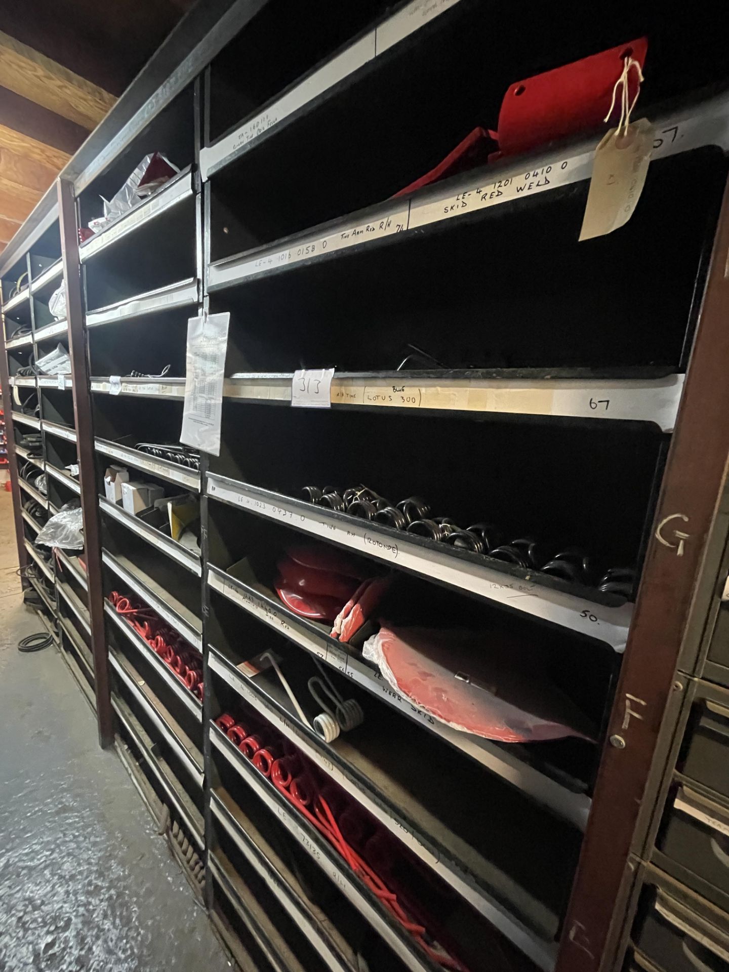 Contents of 3 Racks to Include Various LELY Tines, Skid Plates & Mower Blades As Lotted - Image 2 of 2
