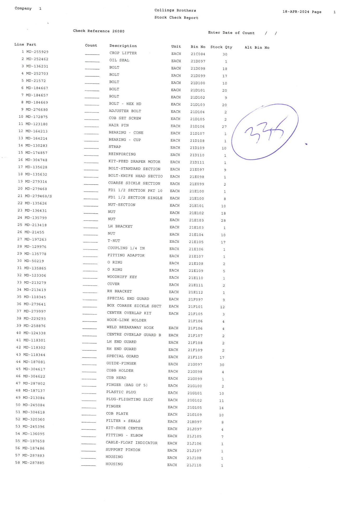 1: Rack & 2: Shelving Units of MacDon Various Header Parts As Lotted. (Please See Listing for Conten - Image 7 of 12