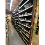 Contents of 7 Racks to Include a Large Quantity of Case Small Parts, Bearings, Spacers, Snap Rings,