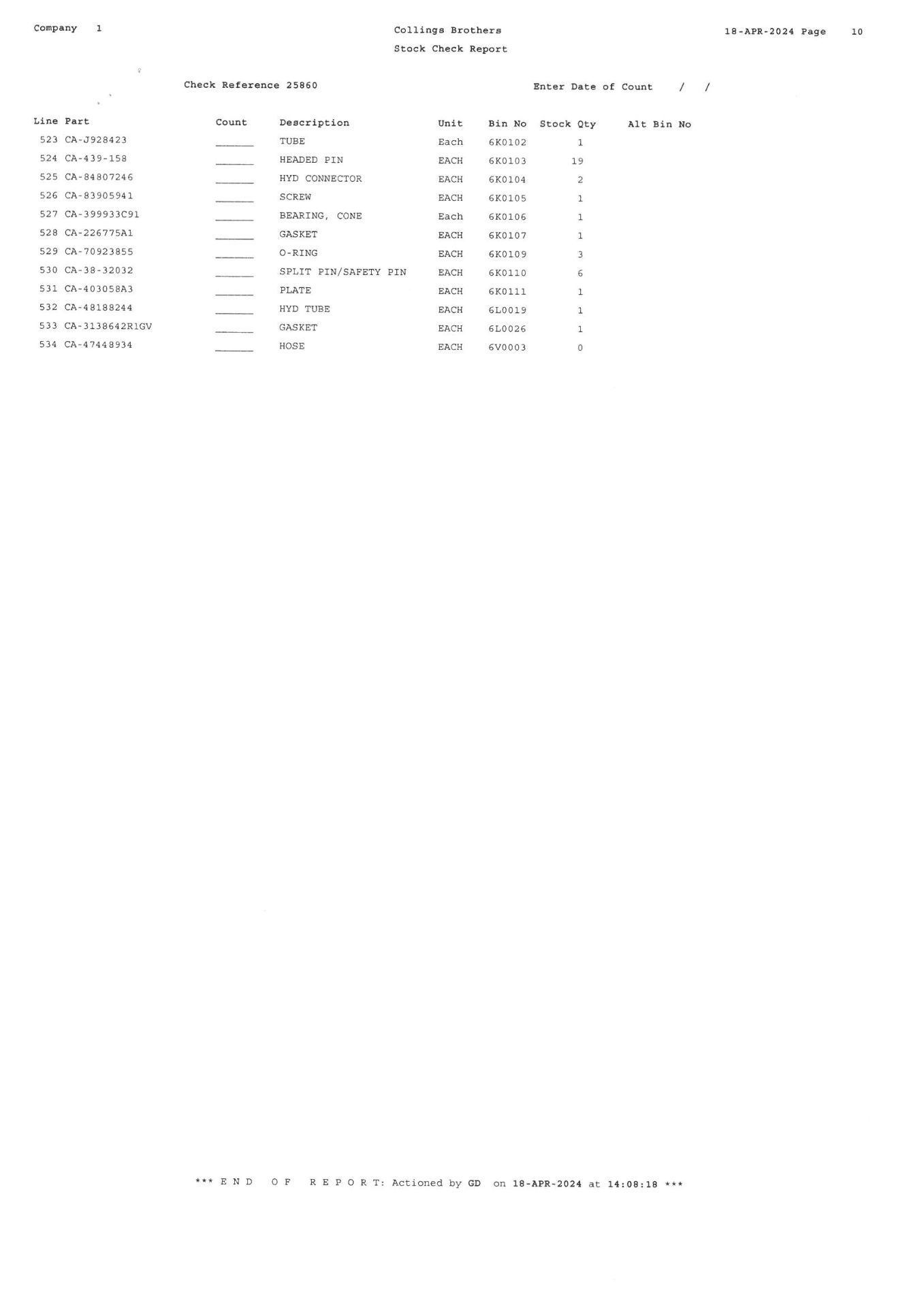 Contents of 6 Racks to Include a Large Quantity of Case Small Parts, Bearings, Spacers, Snap Rings, - Image 12 of 12