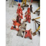 9 x Assorted Axle Stands