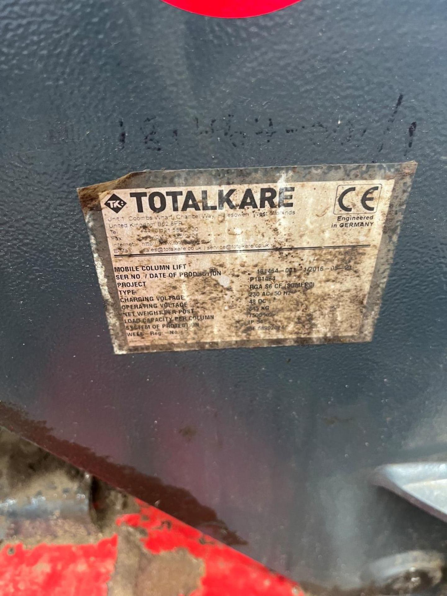 Set of 4 Totalkare Electric Column Lifts - Image 2 of 9
