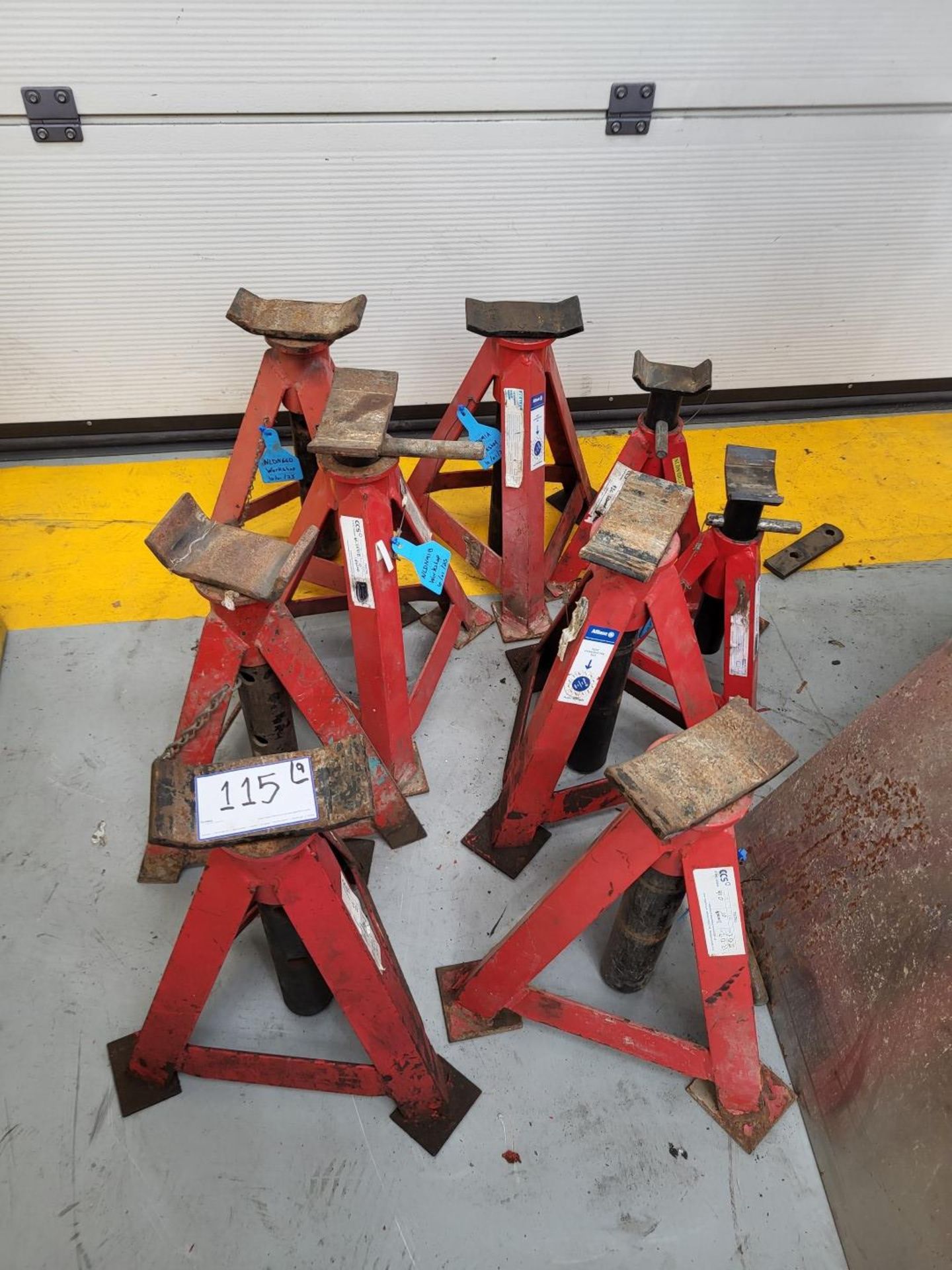 Set of 9 Axle Stands - Various Sizes