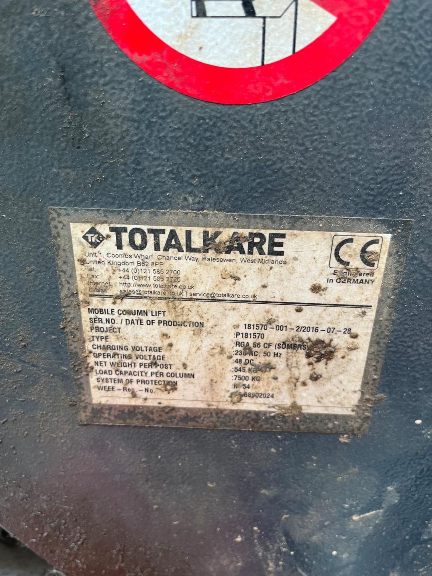Set of 4 Totalkare Electric Column Lifts - Image 6 of 8