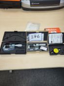 (2) Mitutoyo Digital Micrometers, and (1) Mitutoyo Dial Test Indicator, as lotted