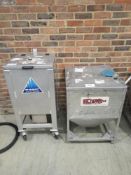 (2) Mobile Material Bins As Lotted