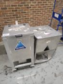 (2) Mobile Material Bins As Lotted