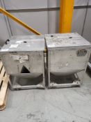 (2) Mobile Material Bins As Lotted