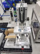 Benchtop Hand Lever Press with FC Furness Controls FC0752 Flow Meter Serial Number: 1803155