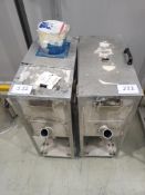 (2) Mobile Material Bins As Lotted