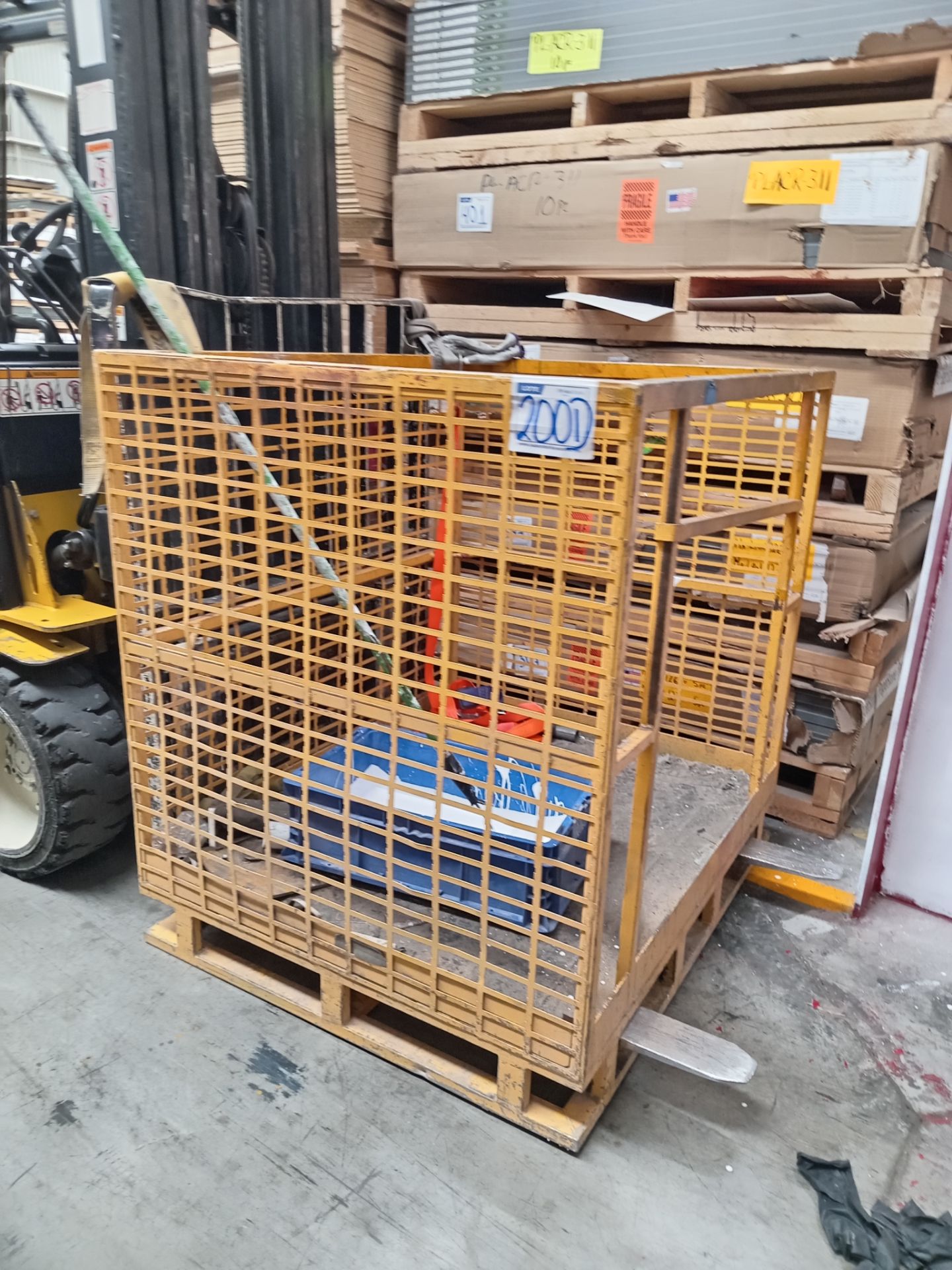 LOT OF (2) PIECES OF FORKLIFT BASKETS - Image 3 of 12