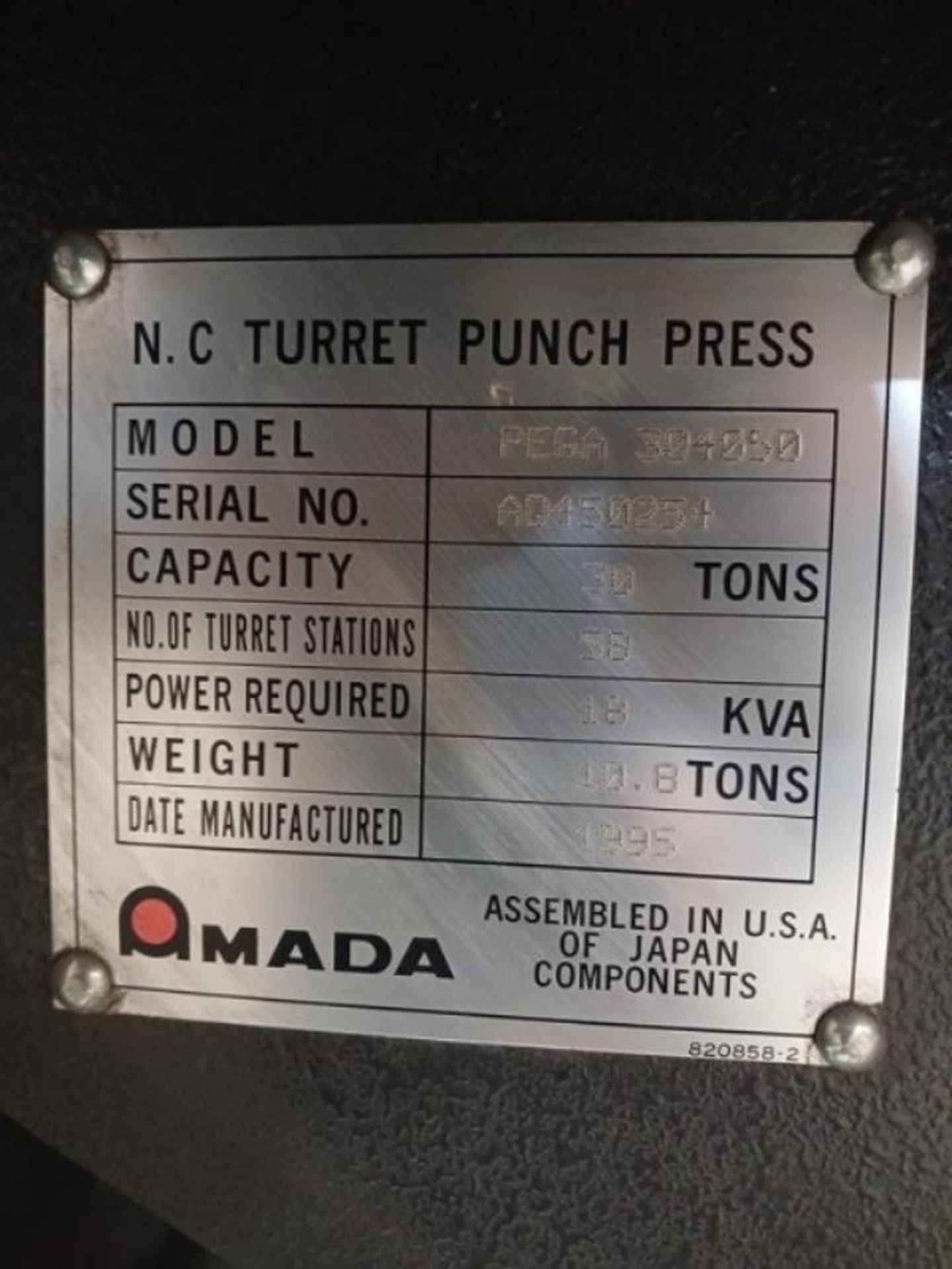 TURRET PUNCH PRESS - Image 9 of 10