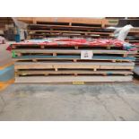 LOT OF APPROXIMATELY (96) PCS OF ALUMINUM AND GALVANIZED AND STAINLESS STEEL STEEL SHEETS AND PLATES