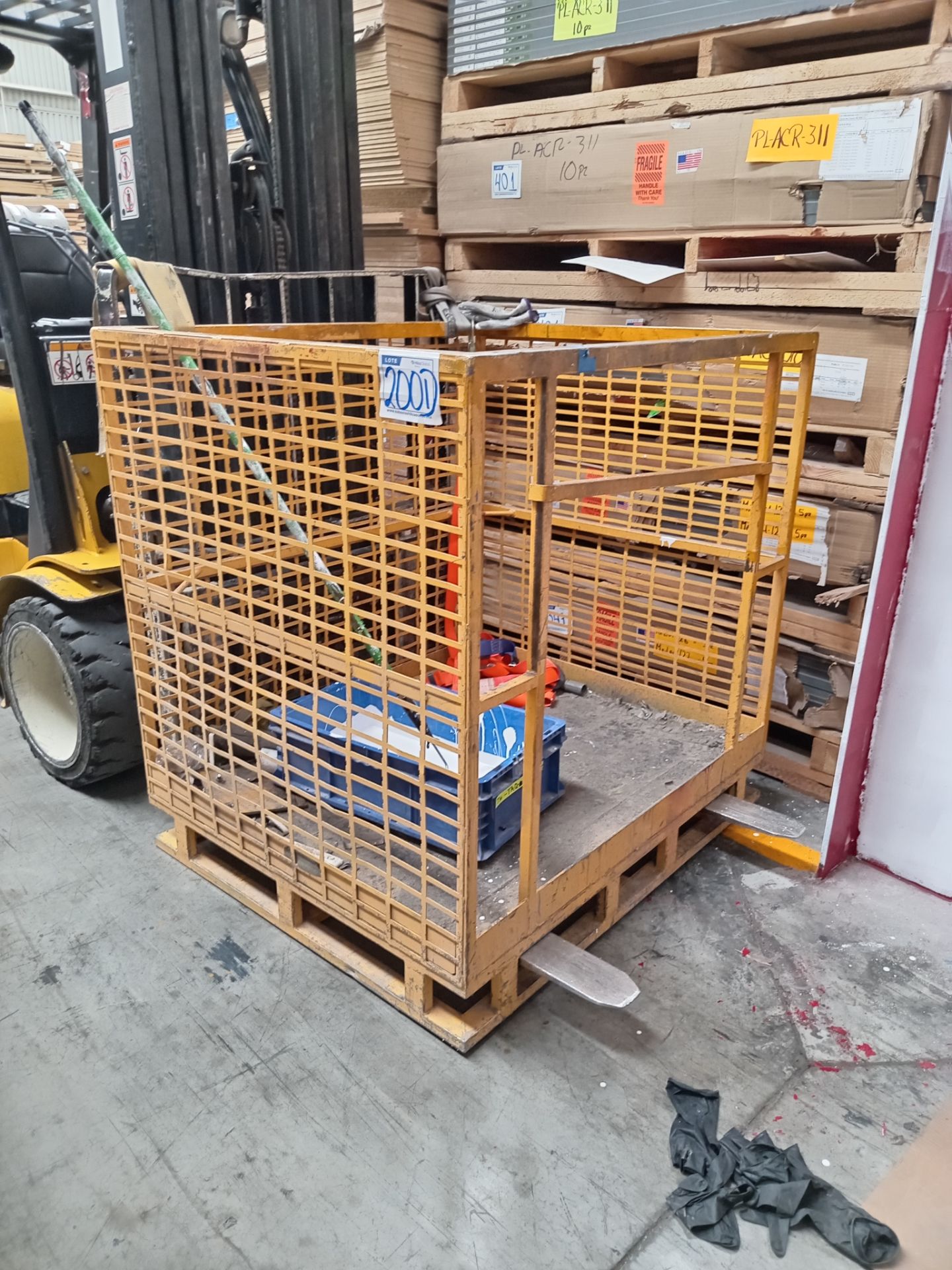 LOT OF (2) PIECES OF FORKLIFT BASKETS - Image 2 of 12