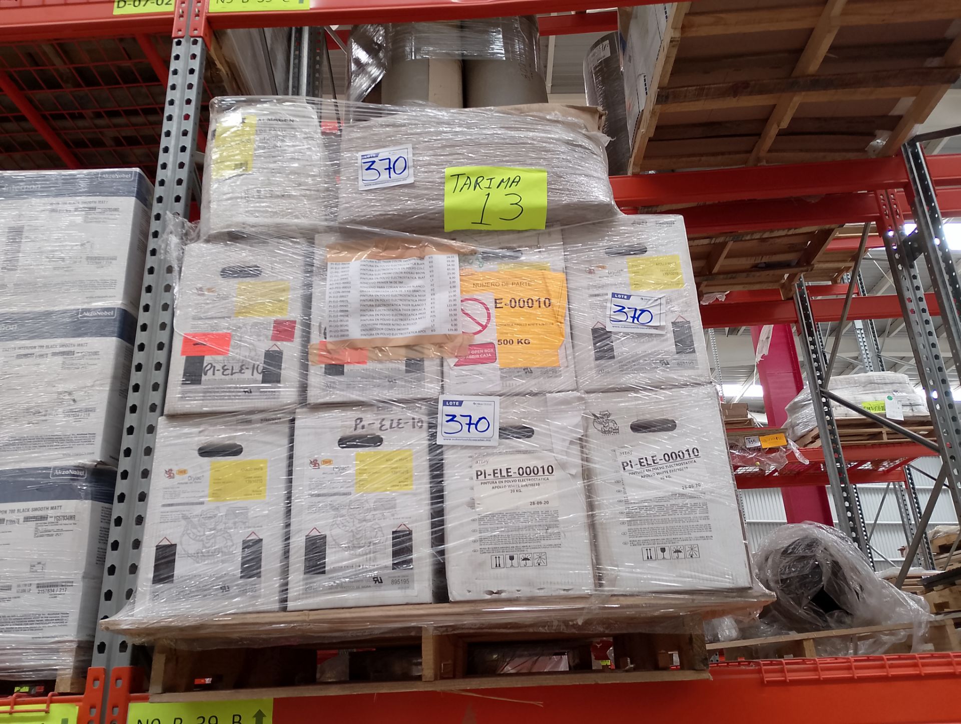 LOT OF APPROXIMATELY (8,149) PCS OF ELECTROSTATIC POWDER PAINT AND SEVERAL MATERIALS - Image 2 of 48