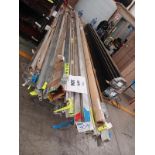 LOT OF (549) PCS OF ALUMINUM ANGLE, PLATE AND CHANNELS