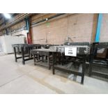 LOT OF (24) INDUSTRIAL WELDING TABLES
