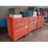 LOT OF TOOL TROLLEYS AND BOXES