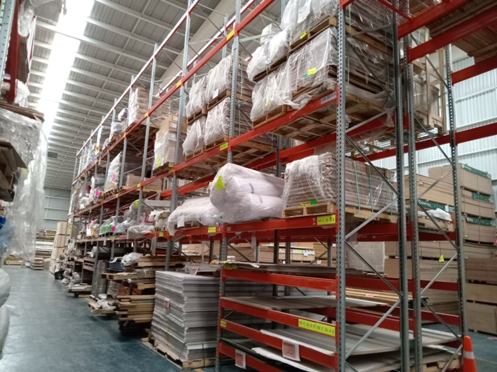 LOT OF HEAVY DUTY PALLET RACKS