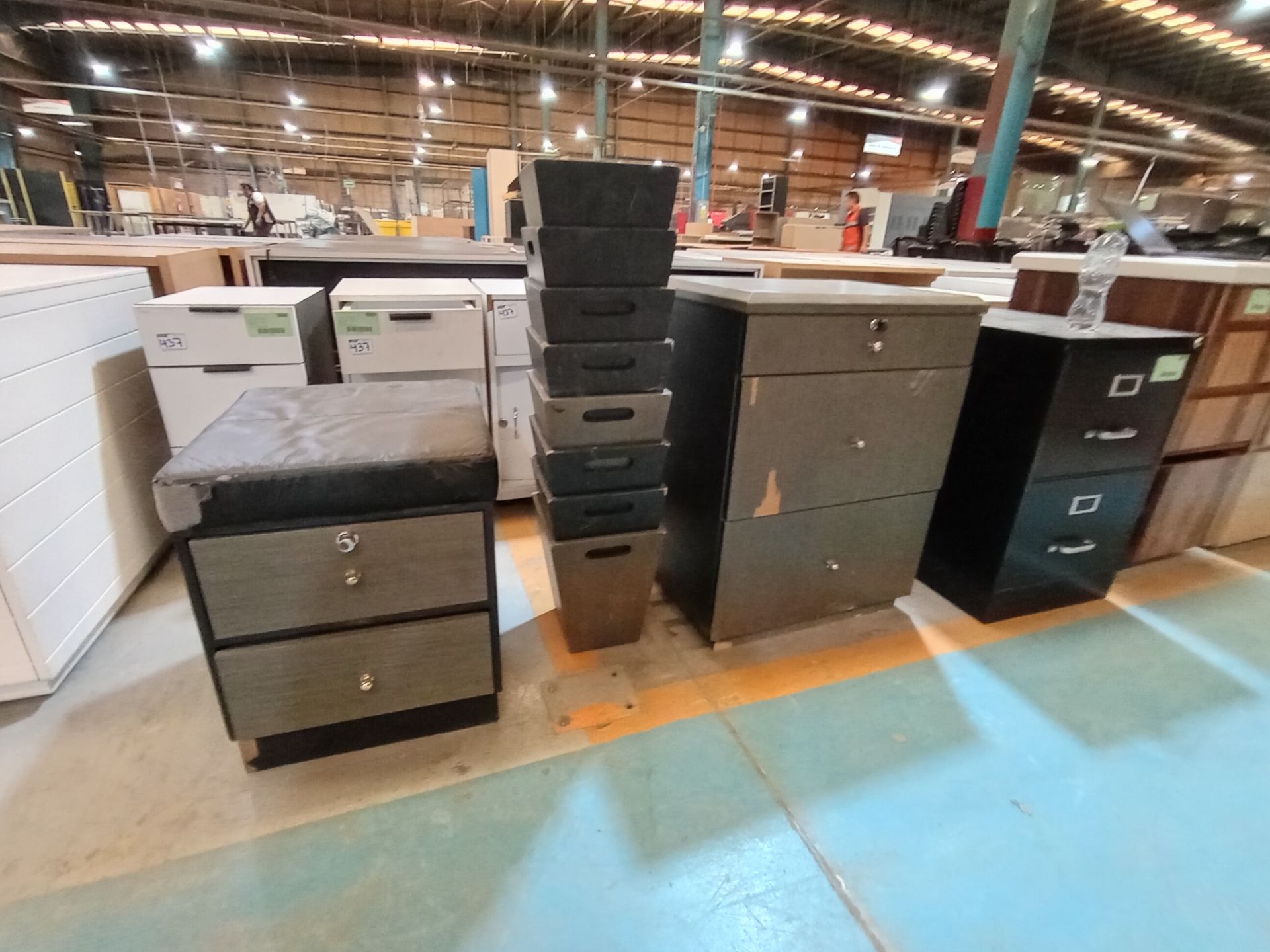 LOT OF APPROXIMATELY (74) PIECES OF OFFICE FURNITURE