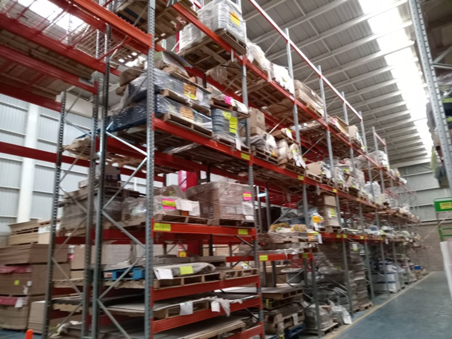 LOT OF HEAVY DUTY PALLET RACKS