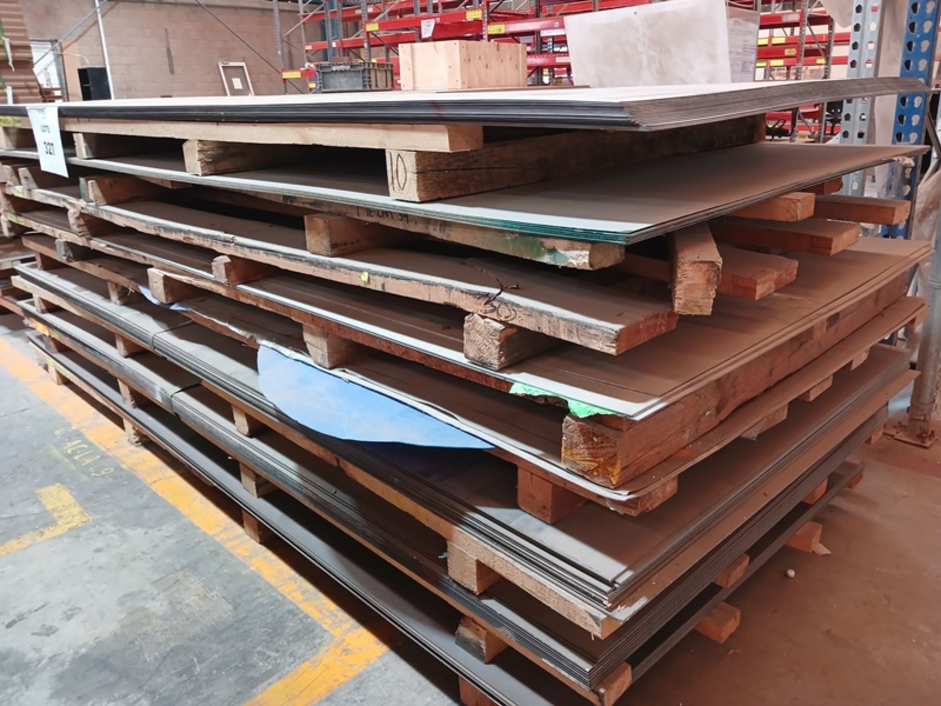 LOT OF APPROXIMATELY (98) PCS OF BLACK AND GALVANIZED STEEL SHEETS AND PLATES - Image 5 of 7