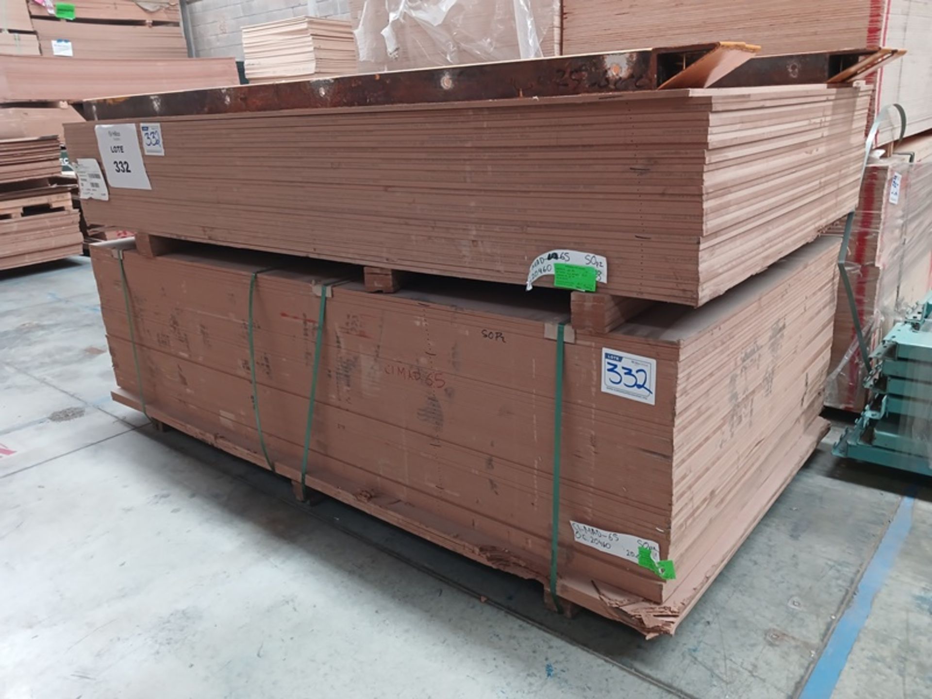 LOT OF APPROXIMATELY (356) PCS OF MELAMINE, MDF AND TRIPLAY - Image 3 of 5