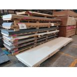 LOT OF (56) ACRYLIC LAMINATE PIECES (CORIAN)