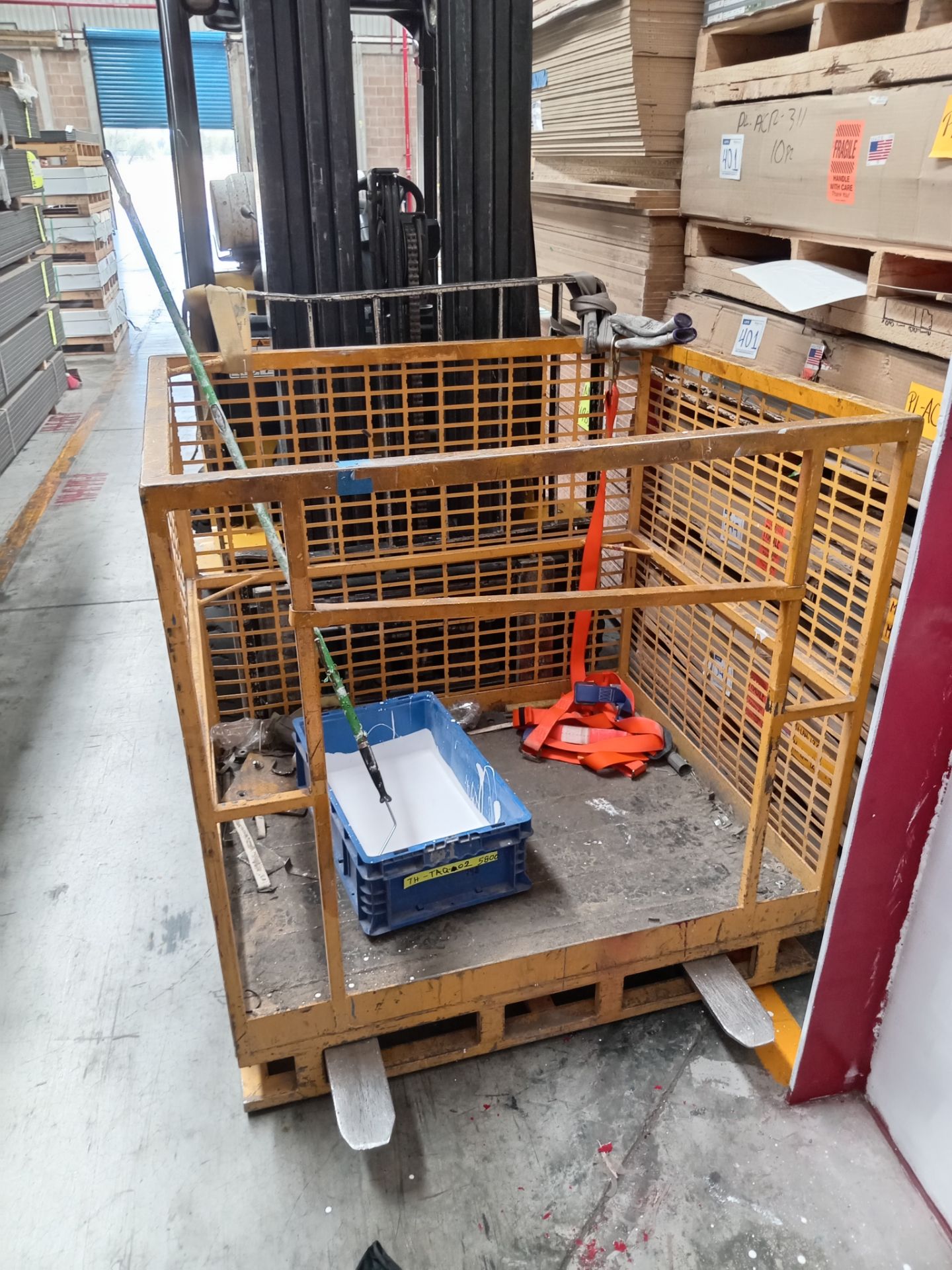 LOT OF (2) PIECES OF FORKLIFT BASKETS - Image 5 of 12