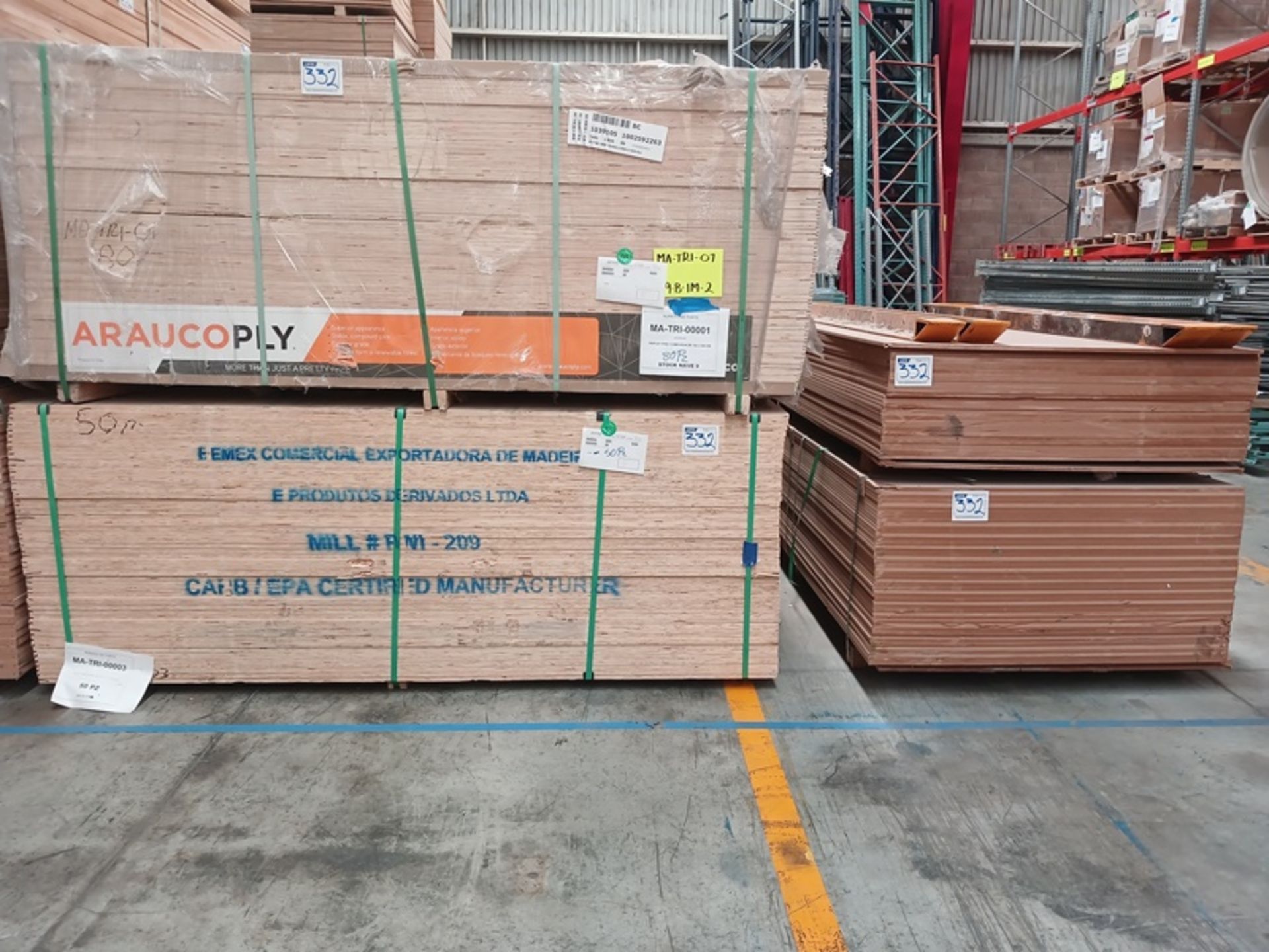 LOT OF APPROXIMATELY (356) PCS OF MELAMINE, MDF AND TRIPLAY - Image 5 of 5