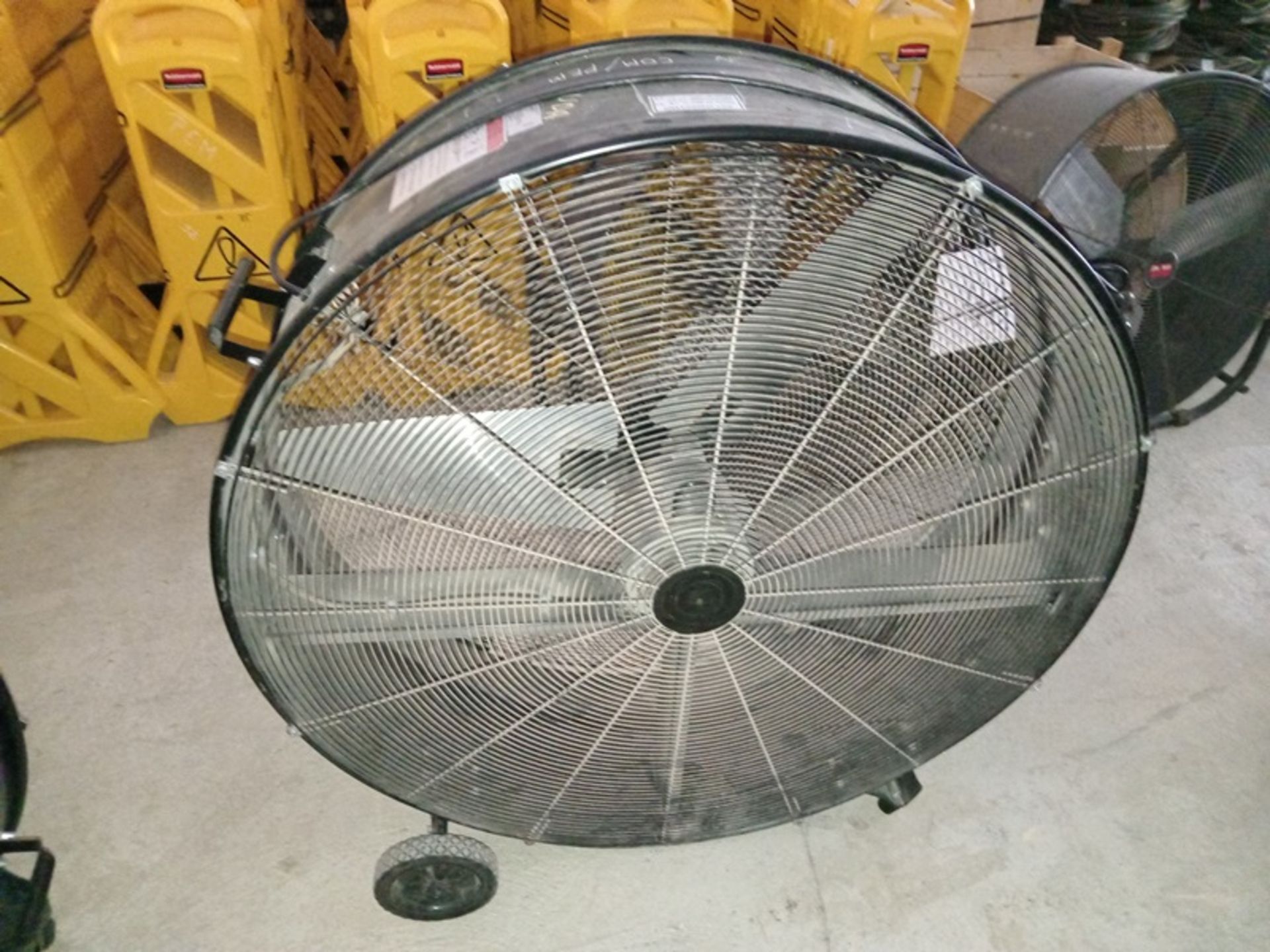 LOT OF (2) 42" HIGH POWER DRUM TYPE FANS - Bild 3 aus 3