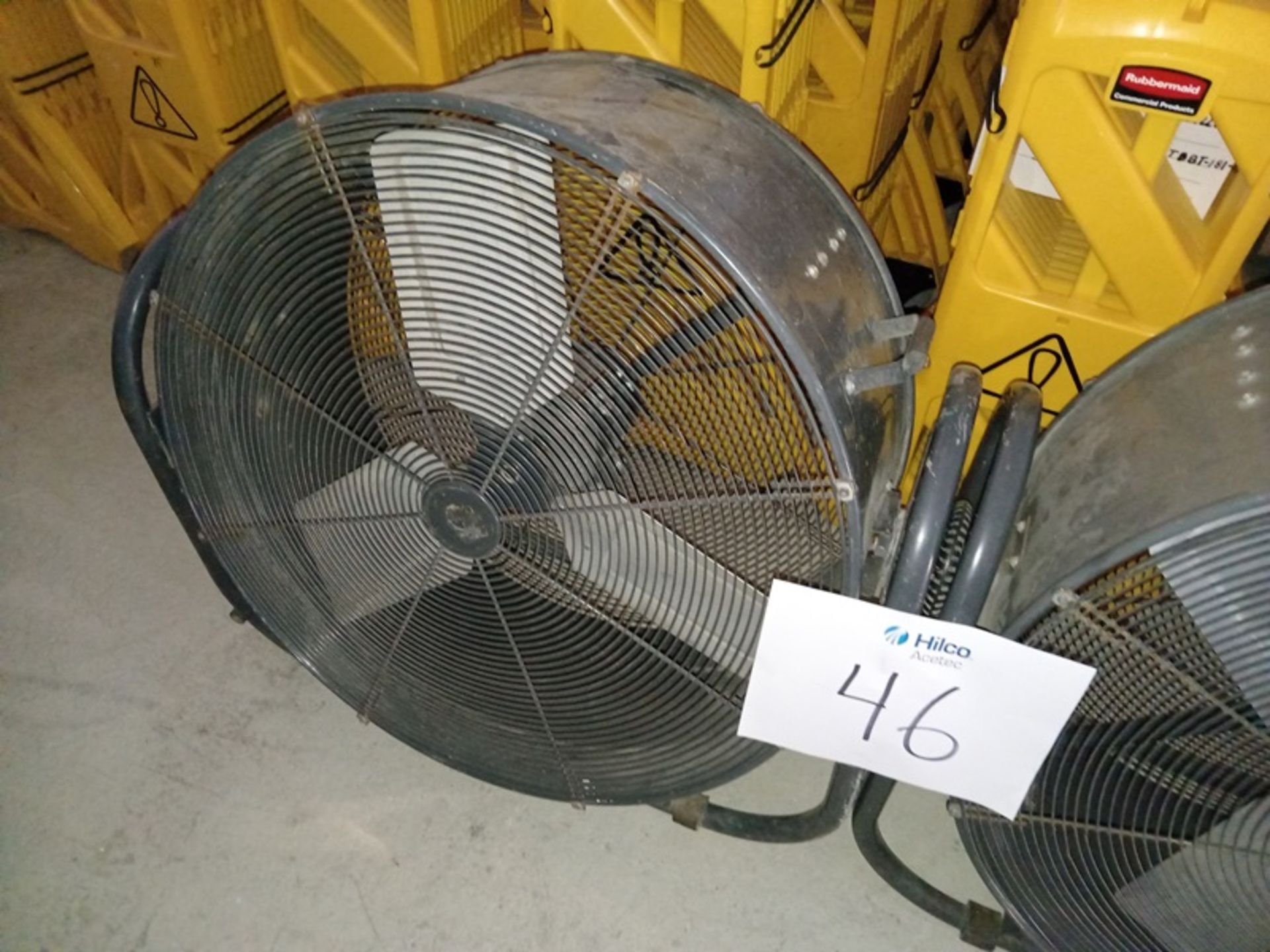 LOT OF (2) 42" HIGH POWER DRUM TYPE FANS - Image 3 of 3