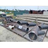 LOT OF (240) PCS OF STRAIGHT AND REDUCED SIDES AND 3" COUPLING, AC GALV