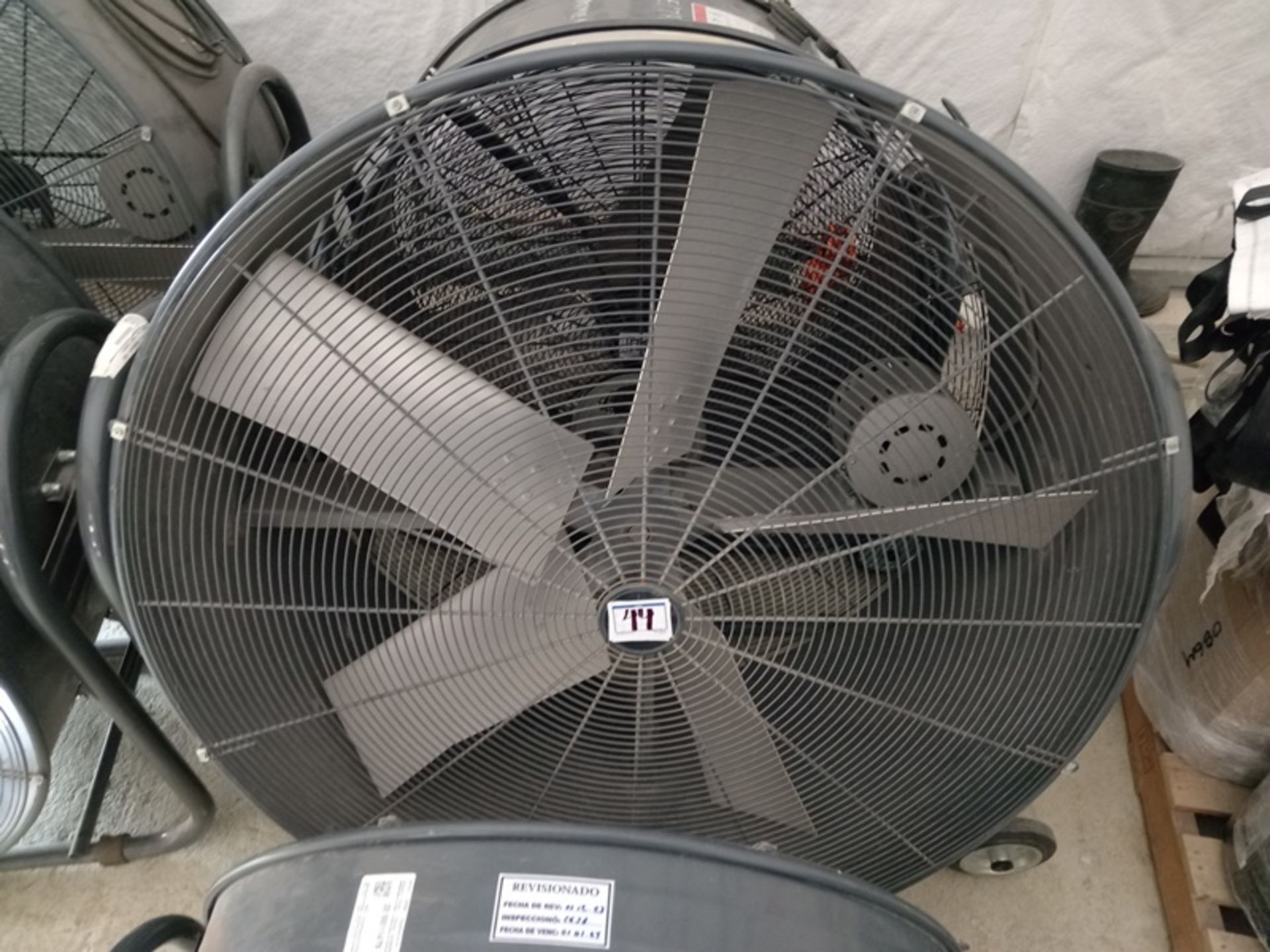 LOT OF (2) 42" HIGH POWER DRUM TYPE FANS - Image 2 of 2