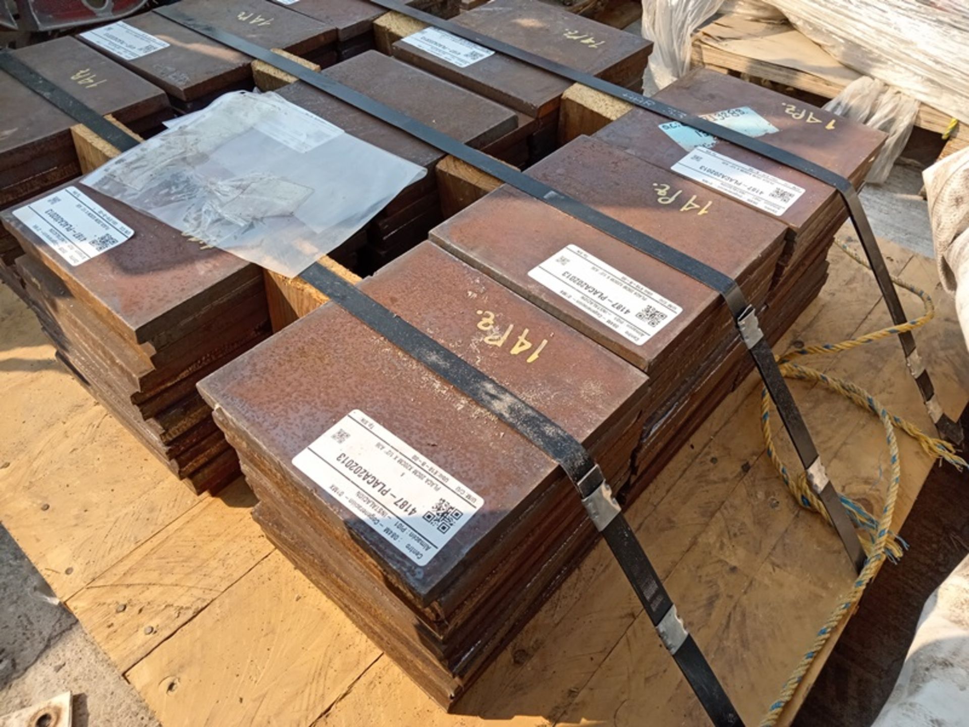 LOT OF (1,541) PIECES OF STEEL PLATES - Image 2 of 9
