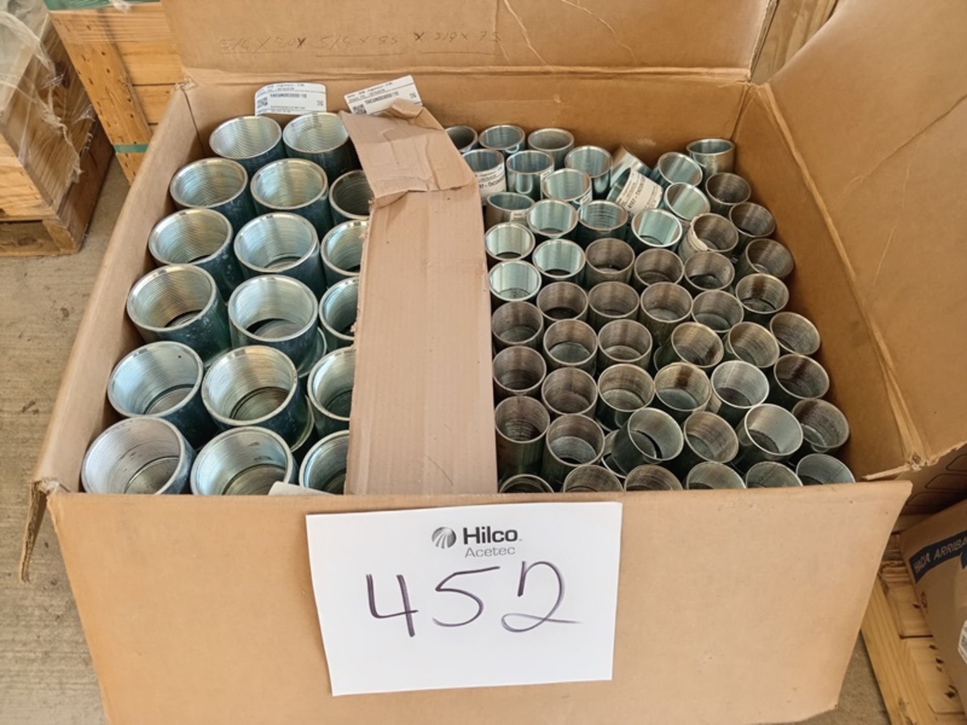 LOT OF (416) PCS OF GALVANIZED UNION COUPLINGS