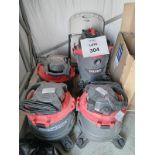 LOT OF (4) VACUUM CLEANERS
