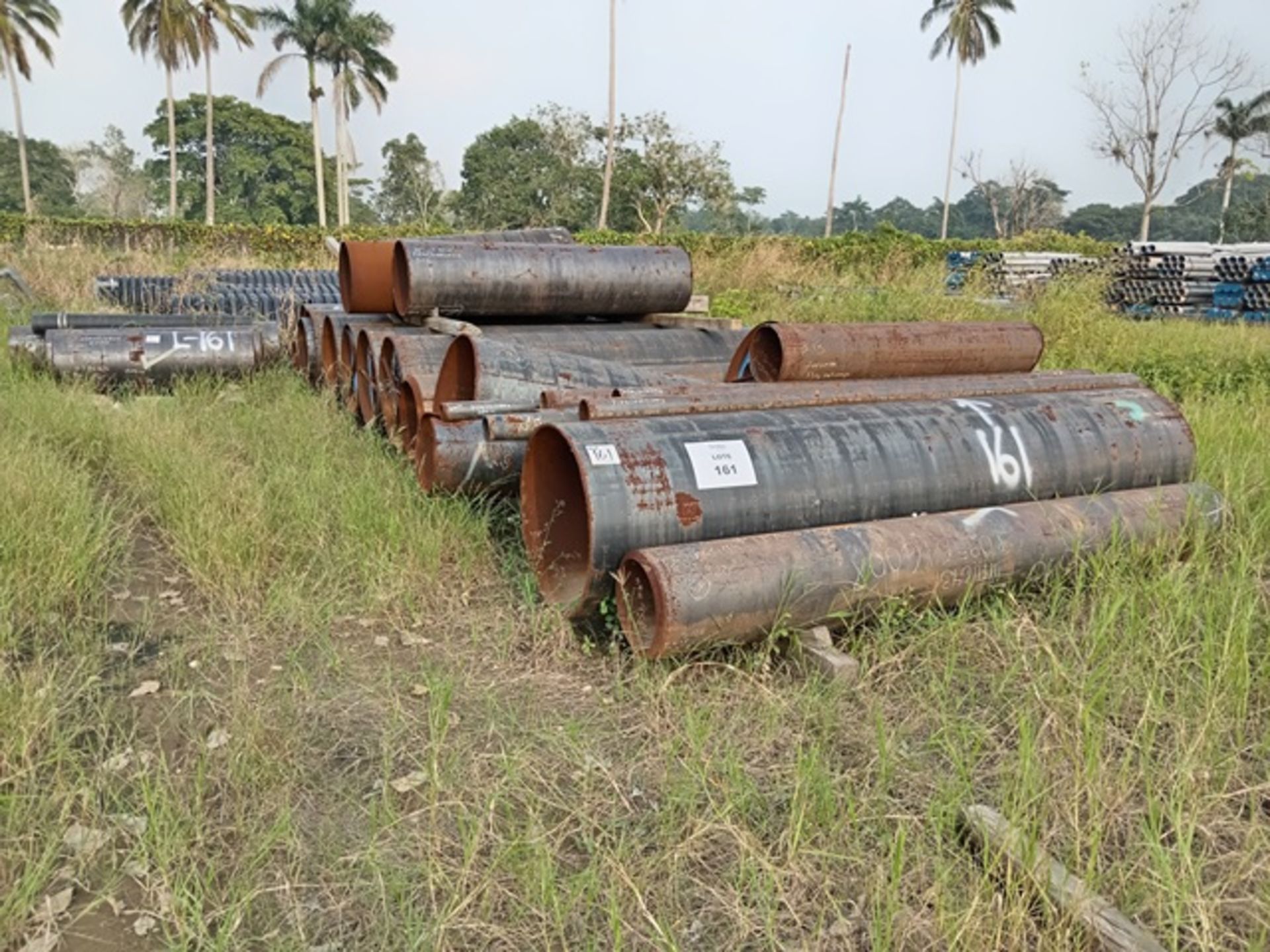 LOT OF APPROXIMATELY (65) METERS OF CARBON STEEL PIPE