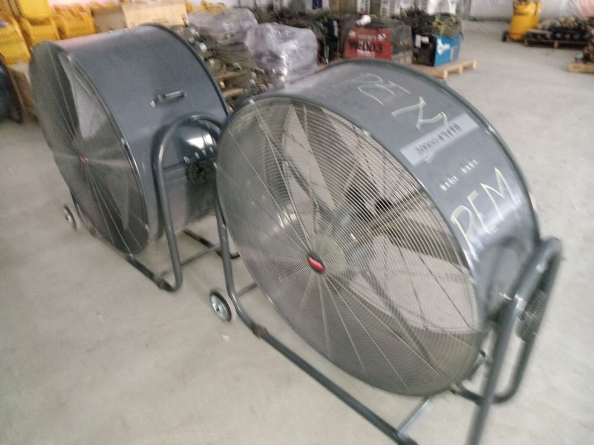 LOT OF (4) WALL MOUNTED INDUSTRIAL FANS - Image 7 of 7
