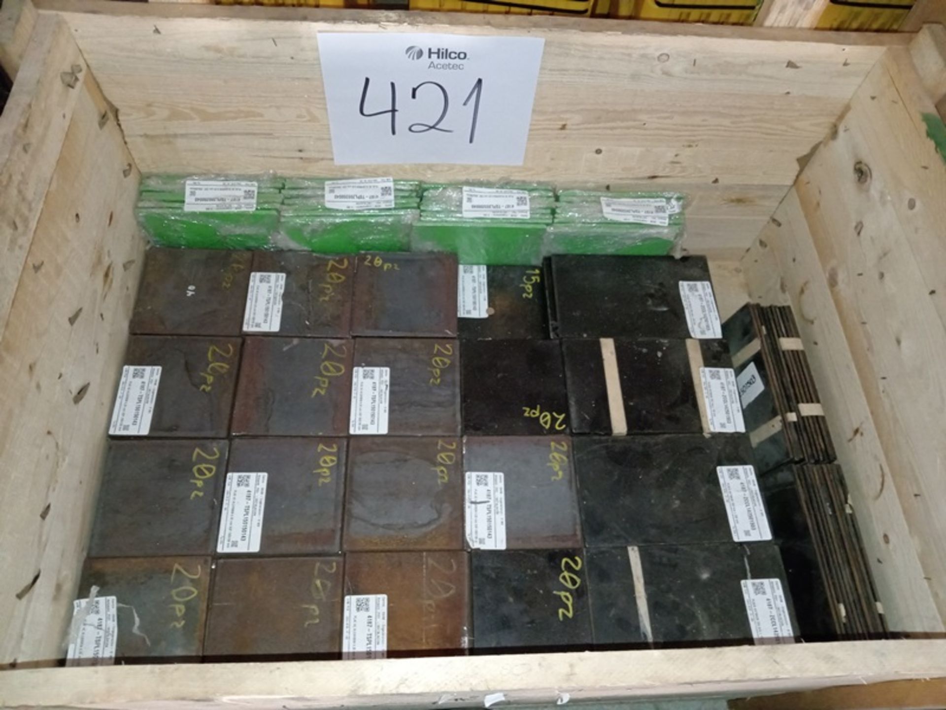 LOT OF (1,541) PIECES OF STEEL PLATES - Image 5 of 9