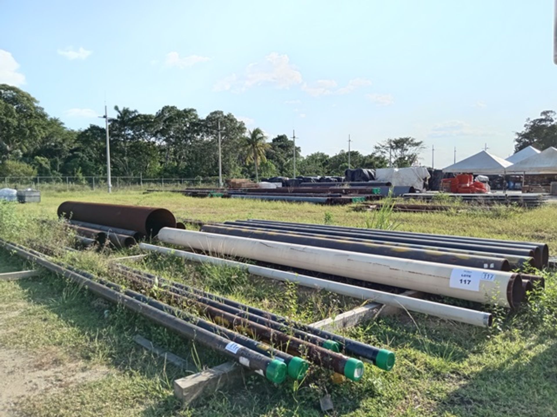 LOT OF APPROXIMATELY (295) METERS OF CARBON STEEL PIPE