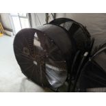 LOT OF (2) 42" HIGH POWER DRUM TYPE FANS