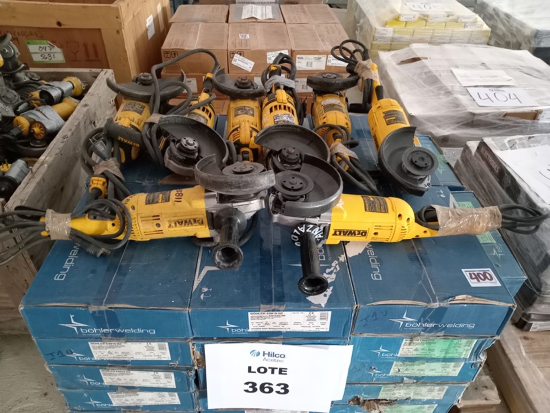 LOT OF (8) ANGLE GRINDERS