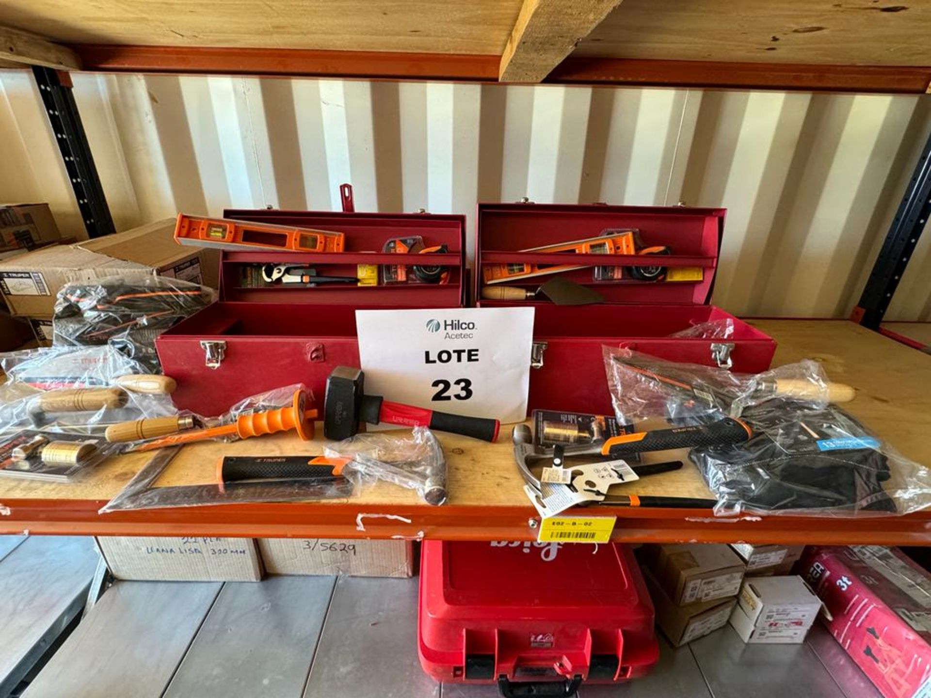 LOT OF (20) TOOL BOXES