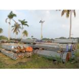 LOT OF 4375 METERS OF GALVANIZED CARBON STEEL PIPE WITH THREADED ENDS