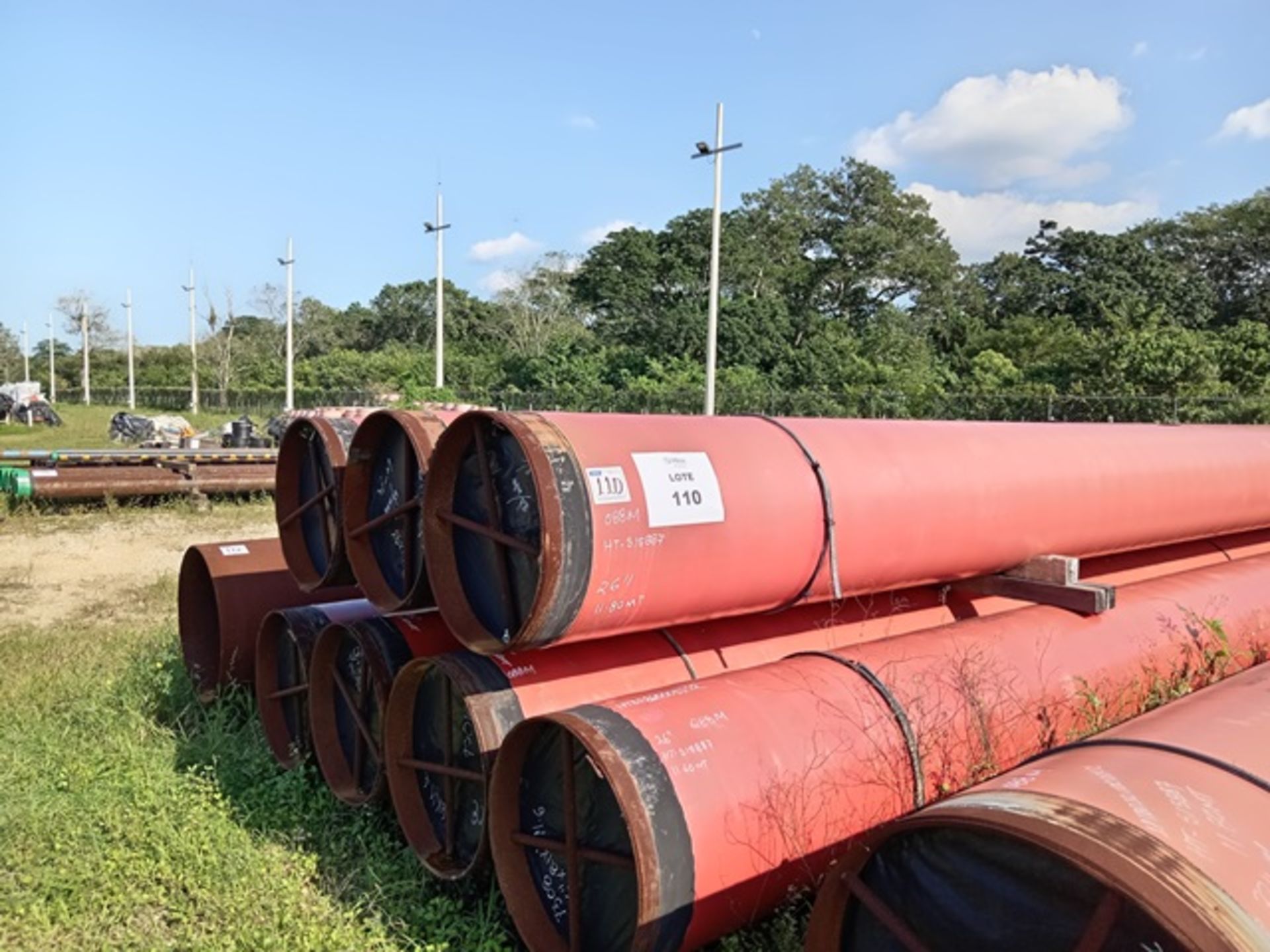 LOT OF APPROXIMATELY (86) METERS OF CARBON STEEL PIPE - Image 2 of 4